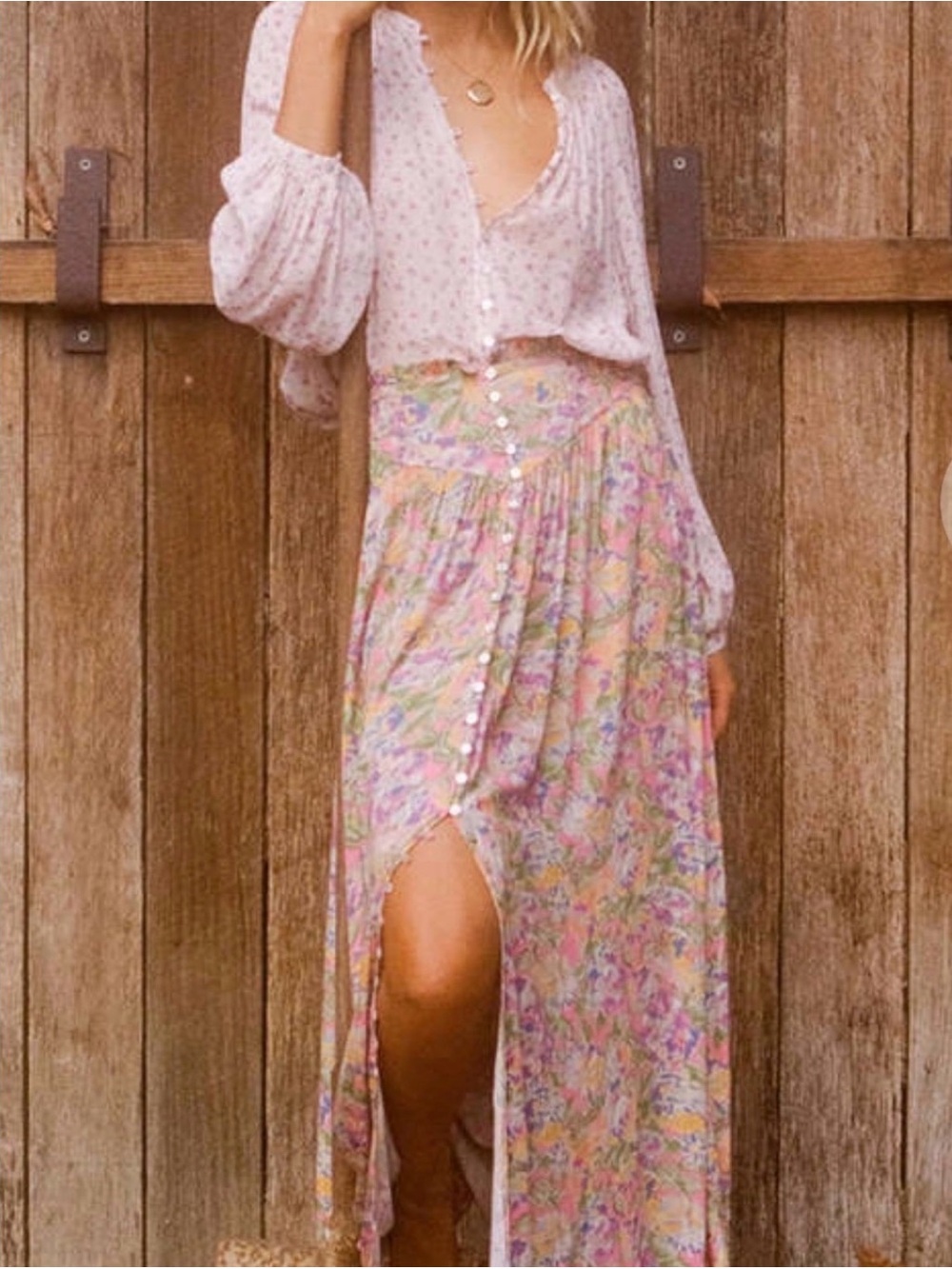 Flirty Spell Dolly High Waisted Maxi Skirt